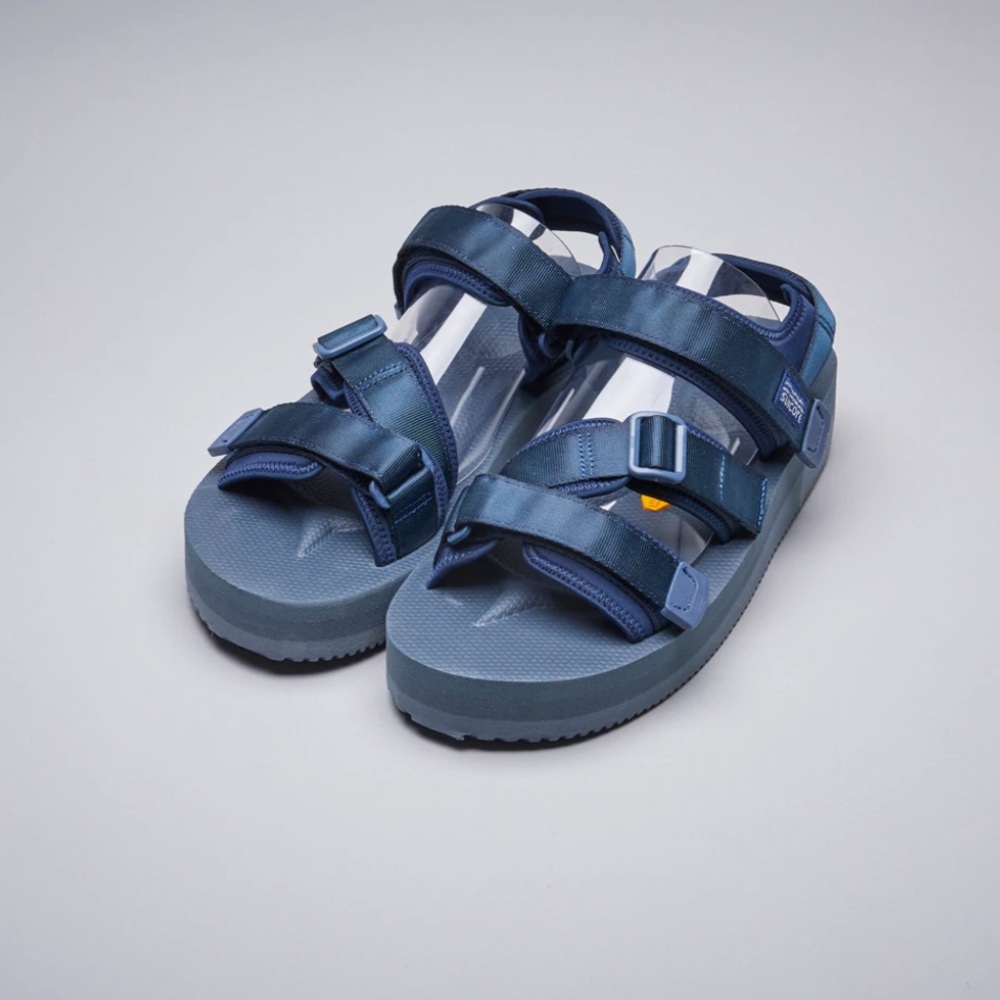 Suicoke Navy KISEE-PO Sandals with OG tag